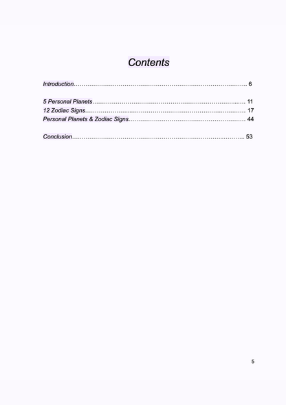 The Personal Planets Guide - Astrology Guide